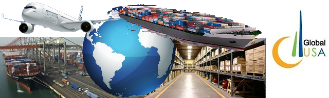 Global USA Trading logistics — air, sea, and warehouse operations